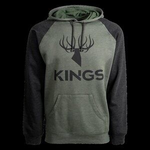 Kings Camo Triblend Hoodie Olive/Charcoal XXL